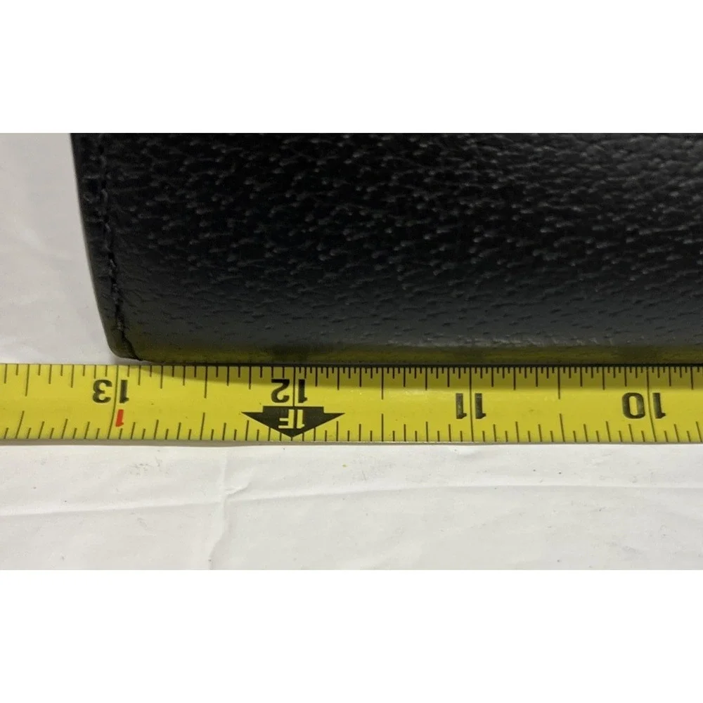 Kate Spade Caley Grove Street Pebble Leather Black White Satchel Crossbody Bag
